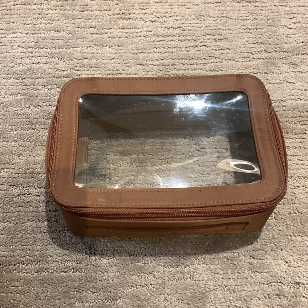 BEIS Clear Travel Pouch Set in Brown - Picture 6 of 8